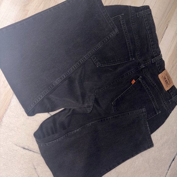 Vintage Levi’s Faded Black Orange Tab Mom Jeans W 14 - Picture 6 of 9